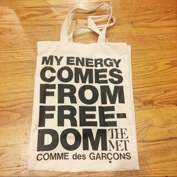comme des garcons canvas tote
